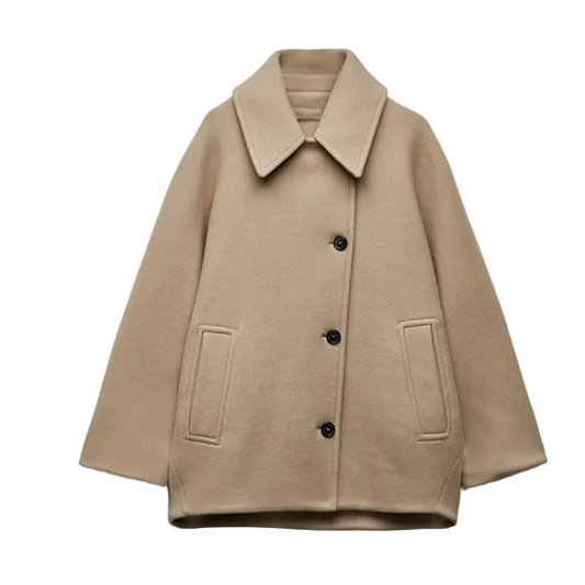 Jazzy Collection | Women's Wool Coat with Oversized Fit | Stylish Winter Outerwear for Cold Weather 1